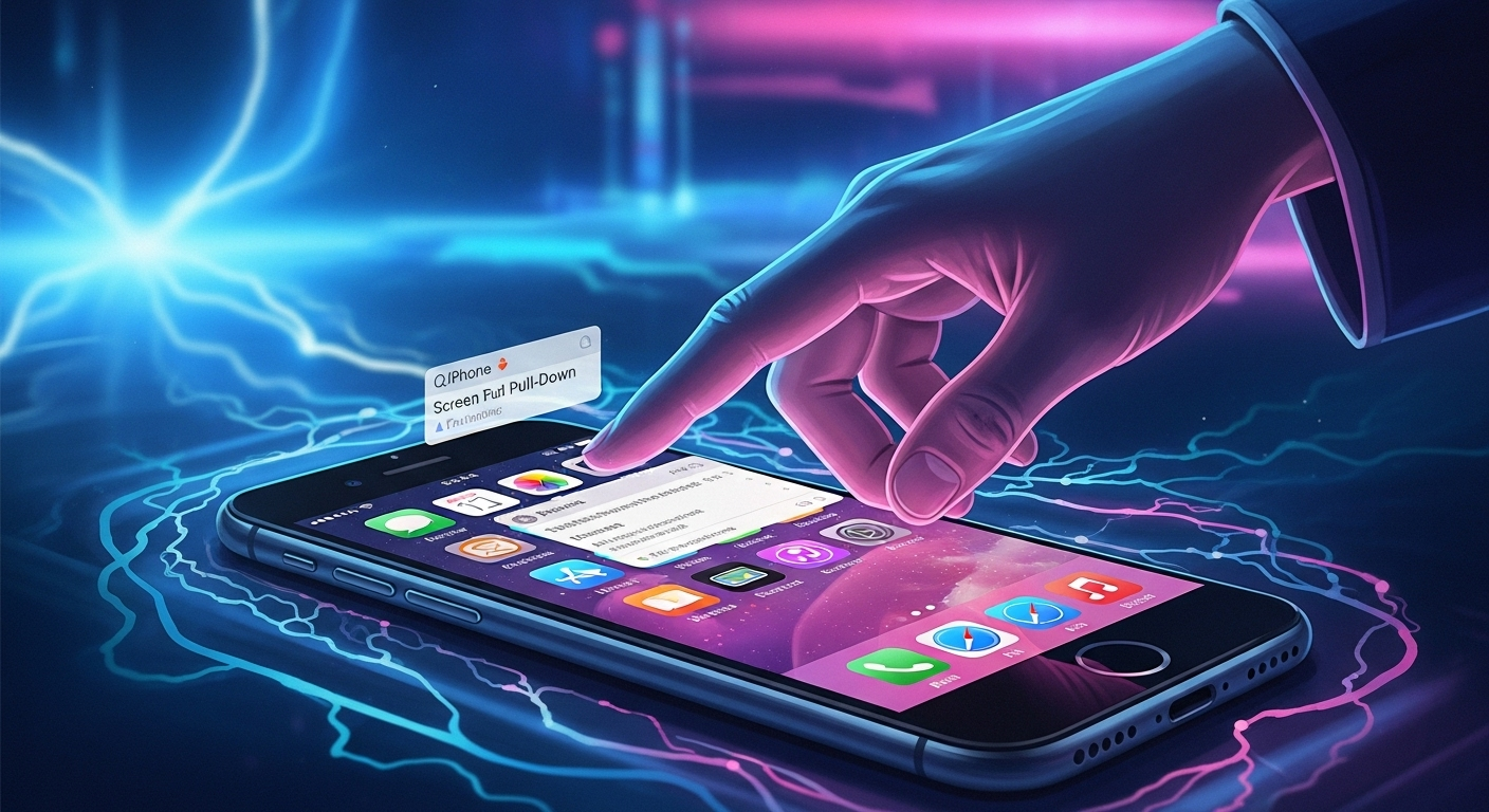 iphoneで画面を下に引っ張れなくする方法