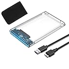 
YFFSFDC USB3.0 2.5インチ HDD/SSDケース USB3.0接続 SATA III 外付けハードディスク 5Gbps 高速データ転送 UASP対応 透明シリーズ ポータブル SSD ドライブ ケース SATA USB 変換ボックス ネジ&工具不要 簡単着脱 Mac Windows Linux PS4 PS3 XBox HDTV等対応